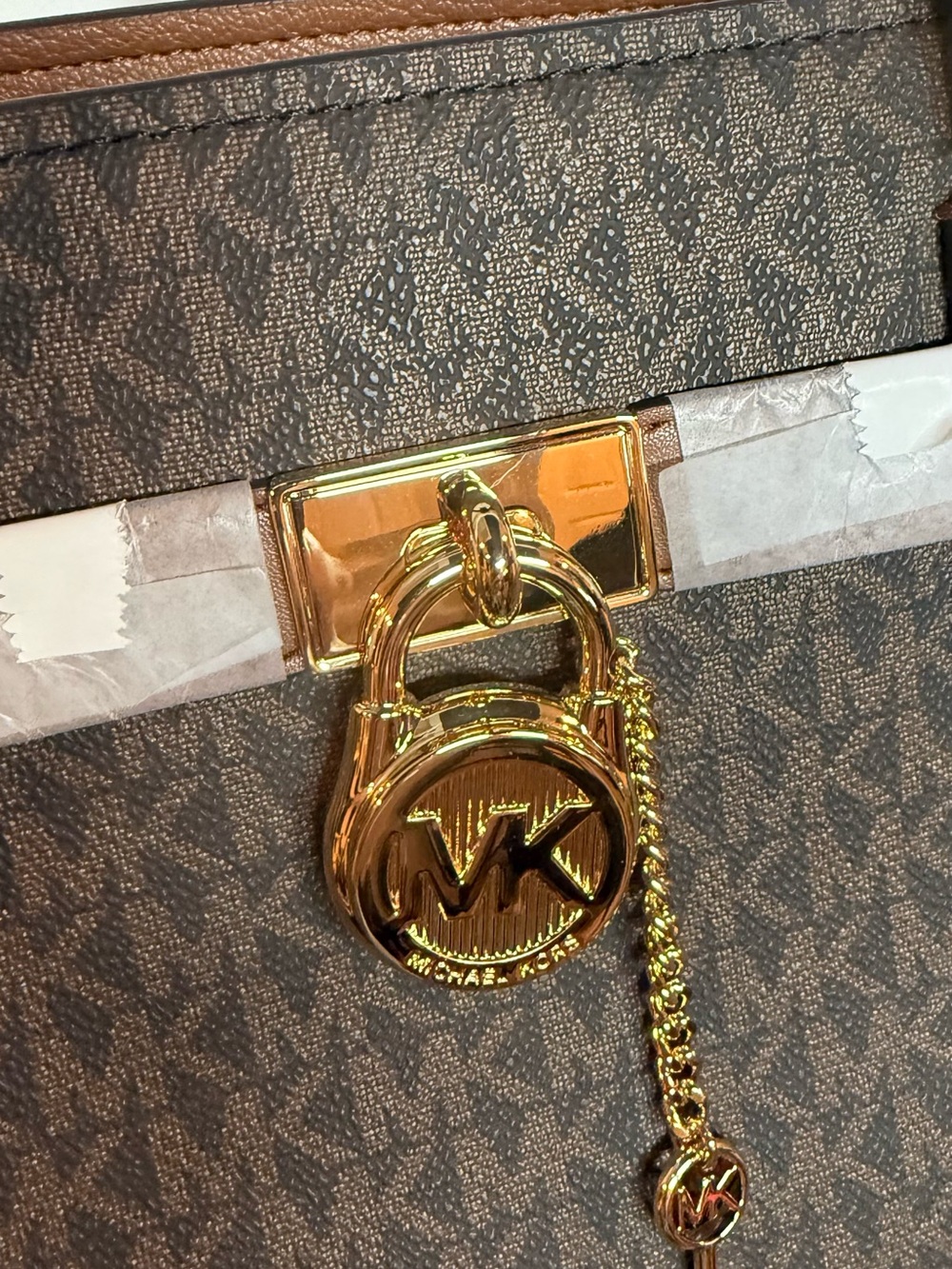 Michael Kors Hamilton Medium Logo Satchel - Picture 3 of 9
